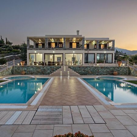 Sea Views At Villa Anemomylos With Heated Pool, Ping Pong And Tennis Agia Pelagia Zewnętrze zdjęcie