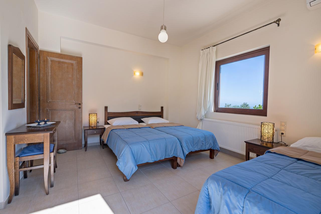 Sea Views At Villa Anemomylos With Heated Pool, Ping Pong And Tennis Agia Pelagia Zewnętrze zdjęcie